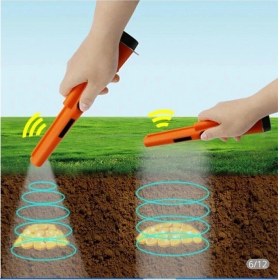Resim Nakres Pointer IP68 Su Geçirmez Güçlendirilmiş 360° Metale Duyarlı Define Dedektörü Pil Kılıf Hediyeli Altın Gümüş Metal Arama Cihazı Hazine Sinyal Bulucu 
