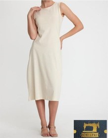 Resim Simline Moda Evi Özel Terzi Dikimi Elbise Astarı Jüpon Kombinezon Ekru 