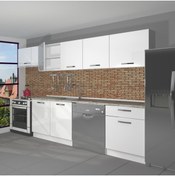Resim Decoraktiv Elite 280 Mdf Hazır Mutfak Dolabı - Parlak Beyaz 