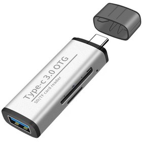 Resim Genel Markalar ADS-103 USB TYPE C 3.0 Hızlı Card Reader SD-TF Hafıza Kart Okuyucu 