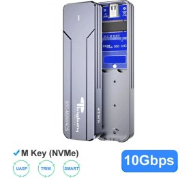 Resim Bigboy BTC-M2NV4CS USB 3.2 Gen2.2 Type C To Pcıe 4.0 Nvme M.2 22X80 SSD Harddisk Kutusu 