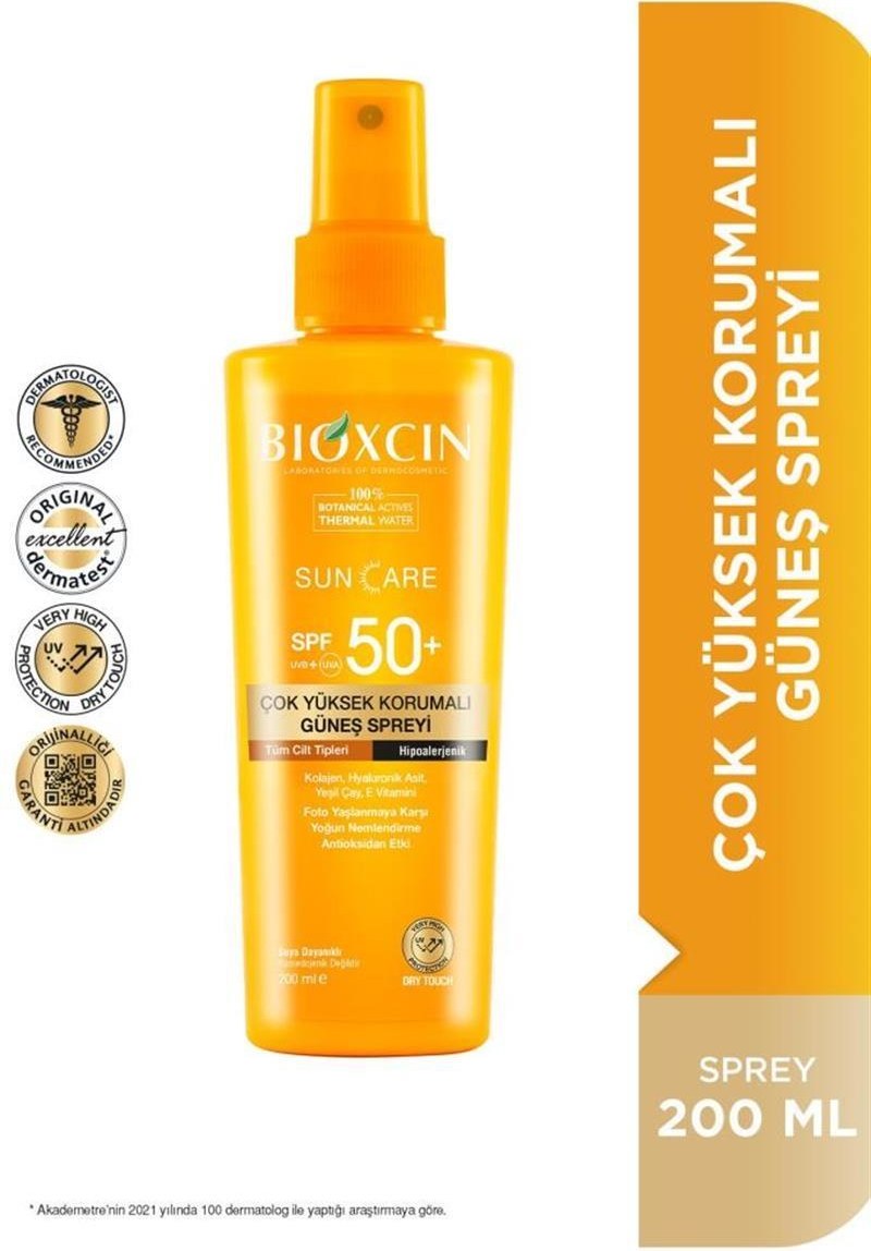 Bioxcin Sun Care Spf 50+ Güneş Koruyucu Sprey 200 ml Fiyatı ve Özelliklerı - Badem