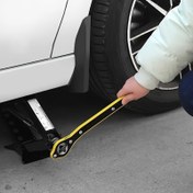 Resim 1 Adet Ağır Hizmet Tipi Çelik Otomatik Kriko Ratchet Anahtarı Uzun Saplı - 360° İleri & Geri Döner Düğme, Arabalar, SUV'lar, Motosikletler için İş Tasarrufu Tasarımı - Mühendisler ve DIY Projeleri için İdeal, DIY Araba Projeleri|Ergonomik Sap Tasarımı|Dayanıklı Çelik Yapı 