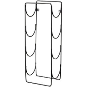 Resim 4 Bölmeli Metal Şaraplık 13x45x16 Cm Duvara Monte Şarap Rafı Ikea 