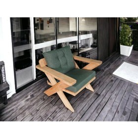 Resim Berlin Masif Ahşap Koltuk Kestane Ağacı 3+1+1+masa+puf Takımı H 