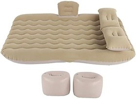 Resim aqxreight Araba Yatağı PVC Akın Güvenli Blok Yuvarlak İskele Dalgalı Çizgili Sedan Için 12V Pompa, Araba YatağıAraba Şişme YatakTaşınabilir YatağıAçık Havada hızlı Bloklar Sağlar 