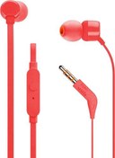 Resim JBL T110 CT IE Kulak İçi Kulaklık Kırımızı 