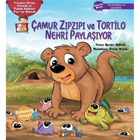 Resim Çamur Zıpzıpı ve Tortilo Nehri Paylaşıyor Yaratıcı Drama Parmak ve Tuzluk Kuklalar Pop-up Sahneli 