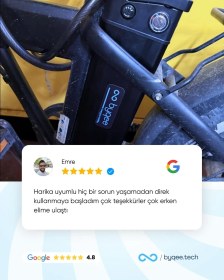 Resim Byqee | Kron Elektron Zuma Elektrikli Bisiklet Batarya 