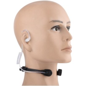 Resim Wouxun Nktech Tyt Hty Puxing Mars Wln Akustik Boyun Tipi El Telsiz Şeffaf Mikrofon Kulaklık Seti 