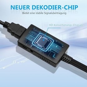 Resim RUIZHI Wii HDMI adaptörü, Wii HDMI adaptörü, Wii Hdmi 1080P/720P Full HD dönüştürücü, 3,5 mm video ses çıkışı soketi ve 1 m HDMI kablosu, Nintendo Wii, TV monitör, projektör, televizyon için 