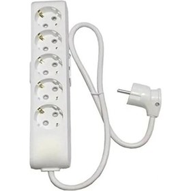 Resim Multi-let 5'li 6 Metre Topraklı Çocuk Korumalı Kablolu Grup Priz 