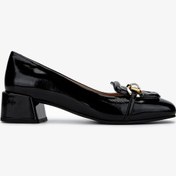 Resim Valmenti Kadın Siyah Rugan Topuklu Ayakkabı 33 7711 Bn Ayk Sk24-25 Sıyah Rgn Siyah Rugan 