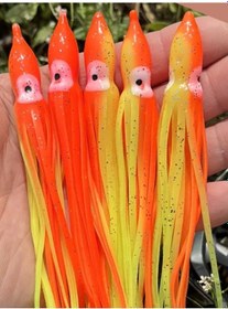 Resim Eagenset Silikon Ahtapot Yapay Yem Olta Yapım Malz. 9cm 5 Adet 