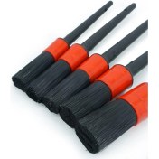 Resim Hosell Detail Dash Brush Oto Detay Fırçası Seti 5 'li Kaliteli Detaylı Farklı Boyutlarda Fırça Seti 