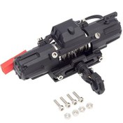 Resim Metal Çift Motorlu Simüle Vinç 1/10 Rc Paletli Araba Eksenel Scx10 Trx4 D90 Km2 Yükseltme Parçaları A 