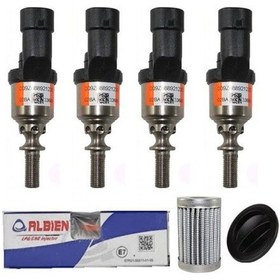 Resim Albien Brc Uyumlu Turuncu Enjektör Seti Somunlu 