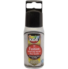 Resim funny kids 3D Boyutlu Boncuk Boya - 60 cc Simli Gümüş 
