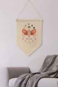 Resim Yatak Odası Duvar Dekoru, Pinterest Oda Dekoru, Boho Kanvas Flama Askılı Duvar Örtüsü Ve Süsü NO:471 - Renkli - 16 / 30 x 40 