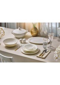 Resim Aryıldız Ardini Bone China 60 Parça Yemek Takımı Altın 