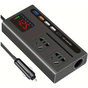 Resim Xuweiwei G8 200w Araba Invertoru 12v Dcden 110v 24v Dcye Guc Donusturucu Led Ekran 4 Usb Port Hizli Sarj 