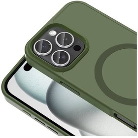 Resim İphone 16 Pro Max Uyumlu Kılıf Magsafe Şarj Özellikli Mat Arka Yüzey Zore Sio Kapak-derin Mor Derin Mor 