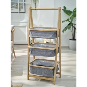 Resim Decorland 3'lü Çok Amaçlı Metal Patates Soğan Erzak Saklama Dolabı Sepeti 