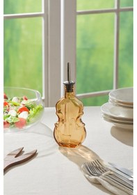 Resim Selen Concept Keman Model El Yapımı Cam Yağdanlık Şeffaf 