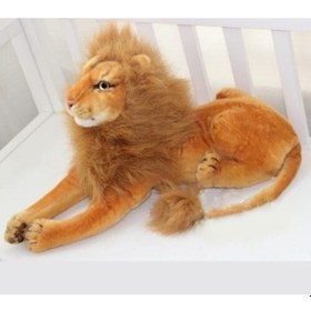 Resim Aslan Peluş Sesli Sarı 