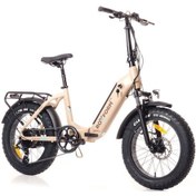 Resim Roxform Ural 20" Elektrikli Bisiklet - Şehir İçi Kullanım İçin İdeal, Uzun Menzil E-bike Krem Krem 