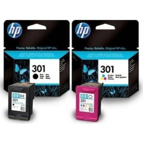 Resim Hp 301 Siyah Ve Renkli Kartuş Ch561Ee Ch562Ee Deskjet 2050.1050 