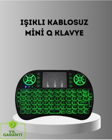 Resim AyrStore Led Işıklı Q Klavye – Touchpad Numerik Tuş Takımı Ve Multimedya Kısayolları 