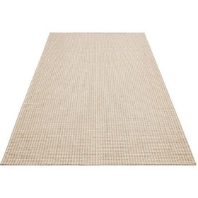 Resim Eko Halı Brooklyn Brk01 Krem Gri Kaymaz Kilim 80X150 Cm 