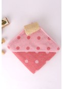 Resim Baveno Pembe Puantiyeli Bebek Kundak 80 x 80 