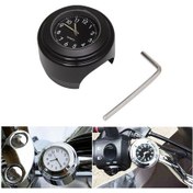 Resim Cbtx Evrensel Motosiklet Gidon Kuvars Saat Su Geçirmez Darbeye Dayanıklı Alüminyum Alaşımlı Siyah / Siyah Kadran 