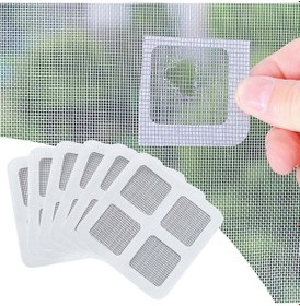 Resim 10 Adet 10cm Sineklik Tamir Bantı Sineklik Yaması Kendin Yapışkanlı Banyo Gider Süzgeci 