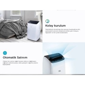 Resim Tcl Taşınabilir Kilima- 9000 Btu Inverter A Sınıfı Sessiz - Nem Alma Özellikli Taşınabilir Portatif Mobil Klima - TAC-09CPB/DL2 