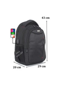 Resim Case Club Usb Aparatlı Laptop Sırt Çantası 15.6 İnç Su Geçirmez Kumaş 