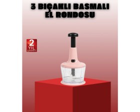 Resim Store Mania Ieg™ Manuel Sebze Rondosu Pratik Bas Kes Doğrayıcı 