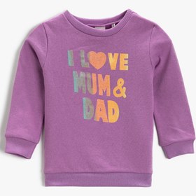 Resim Kız Bebek Baskılı Sweatshirt 