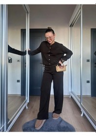 Resim Keymoda Kadın Triko Hırka Koyu Kahve Kahverengi 