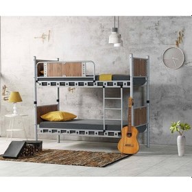 Resim Argimo Elegan Metal Ranza Ve Karyola 90 x 190 Ceviz 