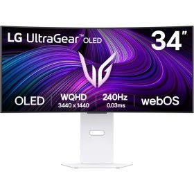 Resim Lg 34" 34GX90SA-W 240Hz 0.03MS(GTG) Wqhd OLED Displayhdr True Black 400 Webos Curved Smart Gaming Monitör 
