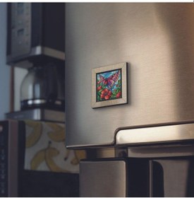 Resim Kelebek Baskılı Mdf Magnet 7x7 315 