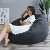 Resim Brand New Extra Large Bean Bag Chairs Couch Sofa Cover Indoor Lazy Lounger For Adults Kids Hotsale! 