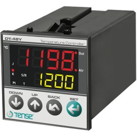 Resim TENSE DT-48Y Opsiyonel Sıcaklık Kontrol Cihazı 48 x 48 J,K,S,R,T,Pt100 2x4 Dijit 7 Segment 