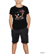 Resim Lol Vahşi Batılı Yasuo Çocuk Tişört Siyah 