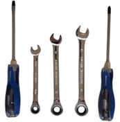 Resim kayasanyapimarket Kayasan Cırcır Anahtar 10mm 12mm 13mm Darbeli Duz Yıldız Tornavida 6x150 Mm 