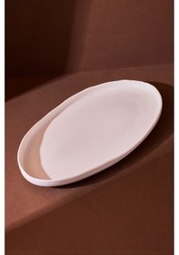Resim Roma Porselen Kayık Tabak 31.4x19x3.1 Cm Beyaz 