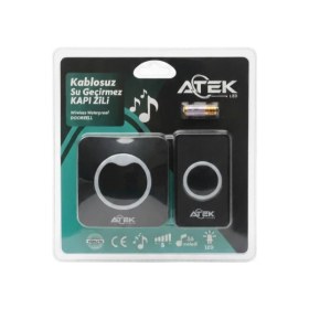 Resim Belle Fusion Siyah Kablosuz Su Geçirmez Kapı Zili 